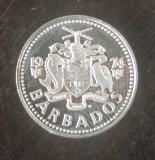Moneda Barbados - 10 Cents 1974 - Proof