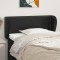 vidaXL Tăblie de pat cu aripioare negru 93x23x78/88 cm piele ecologică 3117082