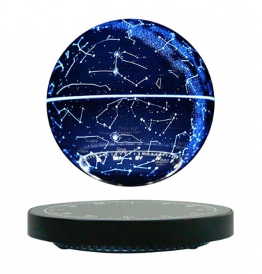 Glob Pamantesc Magnetic Rotativ In Levitatie 3D, 4 Culori Care Isi Schimba Nuantele, Decor Modern si Captivant, Veioza, Lampa de Noapte, Lampa Birou C foto