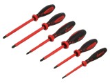 Set șurubelnițe izolate Phillips/Pozidriv&reg;, 6 buc.
