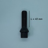 Prezon janta aliaj negru M14x1.25 43 mm pentru BMW si Mini