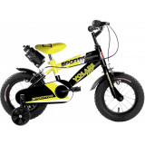 Bicicleta Volare Sportivo pentru baieti, 12 inch, culoare galben/negru, frana de PB Cod:2035