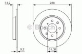 Disc frana HONDA JAZZ III (GE) (2007 - 2013) BOSCH 0 986 479 051