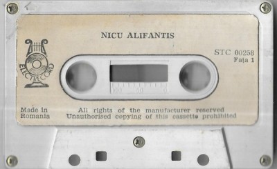 Casetă audio Nicu Alifantis &amp;lrm;&amp;ndash; Nicu Alifantis, fără copertă foto
