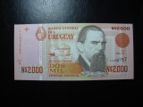 URUGUAY 2000 NUEVOS PESOS 1989 UNC