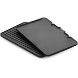 Set 2 placi: gratar + plita, 37 x 23 cm, aluminiu turnat, detasabile, compatibile cu gratarul electric Braun Multigrill 9 &amp;amp; 9 PRO