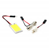 Bec LED pozitie auto 12V alb cu adaptoare T10 W5W si C5W Festoon AMIO