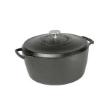 Ceaun din fonta cu capac - cuptor olandez triplu asezonat Lodge Blacklock 26 cm 5,2 litri BL02DO