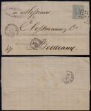 Netherlands 1888 Cover + Content Amsterdam to Bordeaux France D.1049