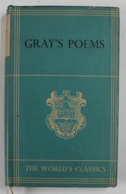 THE POEMS OF THOMAS GREY , 1939 foto