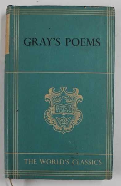 THE POEMS OF THOMAS GREY , 1939