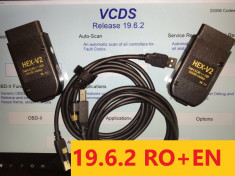 Tester diagnoza VCDS VAG COM 19.6.2 HEX-V2 | UPDATABILA (cu Atmega162) | RO-EN foto