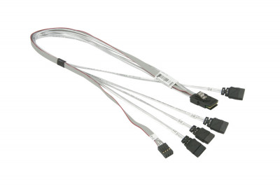 Cablu Supermicro MiniSAS to 4x SATA 51/51cm Cable CBL-0097L-03 foto