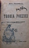 Cumpara ieftin Teoria poeziei - 1927 - Mihail Dragomirescu (AR37)
