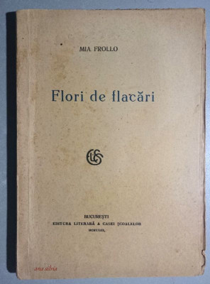 Flori de flacari - Mia Frollo 1923 foto