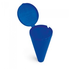 Scrumiera de plaja cu capac si sistem de separare a particulelor 67 x 115 mm, albastru foto