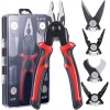 Set Cleste Multifunctional 5 in 1 Patent, Dezizolat, Sertizat + Cutie Transport, Rosu/Negru