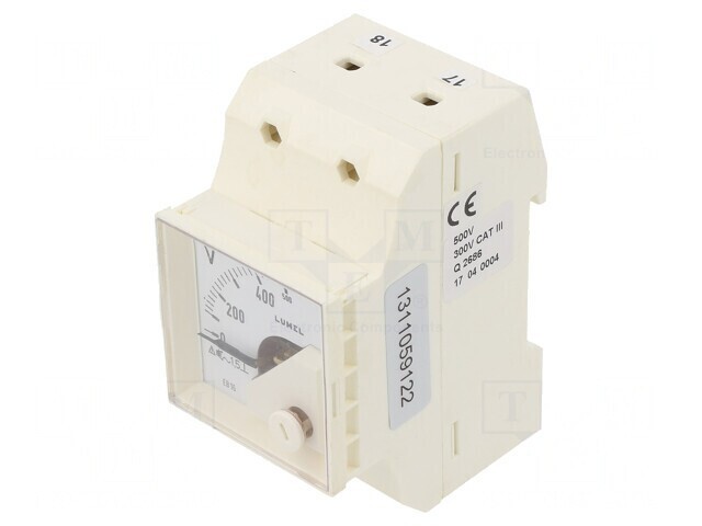 Voltmetru DIN True RMS 0-500V 40-72Hz