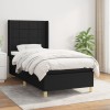 VidaXL Pat box spring cu saltea, negru, 90x190 cm, textil 3131955