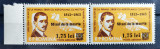 ROMANIA 1963 - Aurel Vlaicu supratipar - Pereche (serie x2) - MNH** - LP 567, Aviatie, Nestampilat