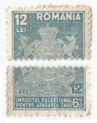 *Romania, lot 937 cu 1 timbru pentru impozite, 1944, MH/MNH foto