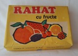 RAHAT cu fructe - cutie veche din anul 1981, Romania perioada socialista