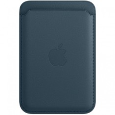 Portofel Apple Leather Wallet pentru iPhone 12 / 12 mini / 12 Pro / 12 Pro Max, Cu MagSafe, Piele, Albastru MHLQ3ZM/A