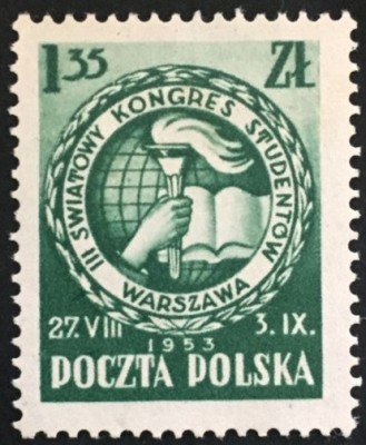 C2548 - Polonia 1953 - Evenimente neuzat,perfecta stare foto
