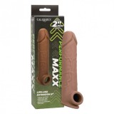 Manson CALEXOTICS - Performance MAXX 8&#039;&#039;, pentru extensia penisului, din silicon, maro