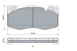BOSCH 0 986 424 387 set placute frana,frana disc