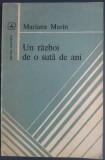MARIANA MARIN - UN RAZBOI DE O SUTA DE ANI: UTOPII SI ALTE POEME DE DRAGOSTE (VERSURI / VOLUM DE DEBUT / 1981) [cu cateva adnotari in creion]