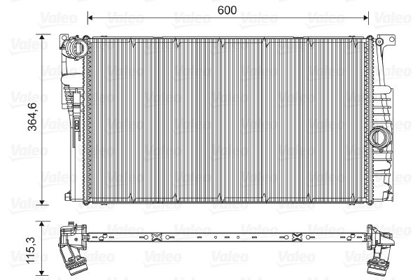 VALEO 735451 Radiator, racire motor
