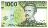 Bancnota Chile 1000 Pesos 2020 P-161k, Polimer, Seria 01931337