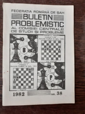 BULETIN PROBLEMISTIC AL COMISIEI CENTRALE DE STUDII SI PROBLEME NR. 38/1982 foto