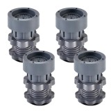 Set 4 picioruse Reglabile antivibratii, suprapozabile din ABS si cauciuc natural pentru masina de spalat
