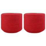vidaXL Sfoară 2 pcs Roșu Bumbac 42011891