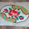 ** Lucru manual vechi cusatura pe etamina goblen, trandafir pt inramat sau perna