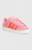 Adidas Originals sneakers din piele intoarsă Campus 00s culoarea roz, IF3968