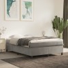 VidaXL Cadru de pat box spring, gri deschis, 140x200 cm, catifea