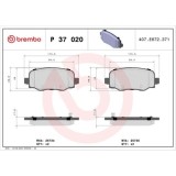 Placute frana Chrysler 200 Sedan 06.14-; Jeep Cherokee (Kl) 06.13-, Cherokee Van (Kl) 06.13-, Spate, BREMBO