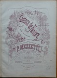 Partitura Cantecu de Fericire, versuri Vasile Alecsandri, muzica Mezzetti, 1870