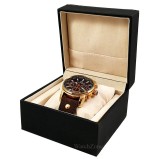 Cumpara ieftin Caseta Depozitare Un Ceas Piele Ecologica Neagra WZ985, Watchbox