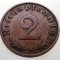2.861 GERMANIA 2 REICHSPFENNIG 1938 A EROARE