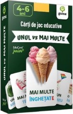 Unul vs mai multe. Carti de joc educative