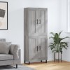 VidaXL Dulap &icirc;nalt, gri sonoma, 69,5x34x180 cm, lemn compozit