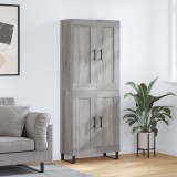 vidaXL Dulap &icirc;nalt, gri sonoma, 69,5x34x180 cm, lemn compozit