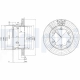 DELPHI BG3399 Disc frana