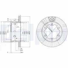 DELPHI BG3399 Disc frana