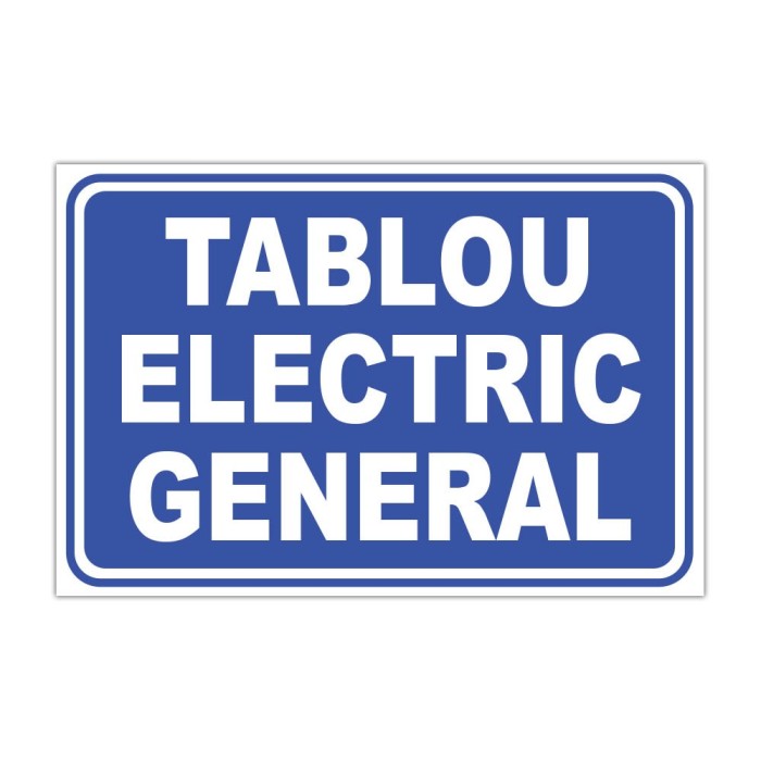 Indicator informare Tablou Electric General