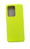Huse silicon antisoc cu microfibra interior Samsung Galaxy S20 Ultra Galben Neon, Husa